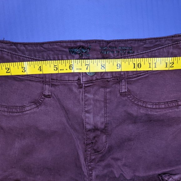 Burgundy jegging cargo pants - Picture 4 of 7